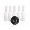 LEAN TOYS Klassieke bowlingset twee ballen 10 kegels behendigheidsspel
