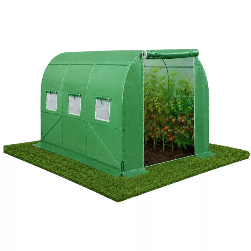 LEAN Groene UV-tunnel voor groente met ramen 2x3 M 6M²