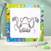 LEAN TOYS Puzzelbord 2in1 houten educatief huisdieren stift