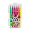 LEAN Aquarelmarkers in Organizer Kleurrijk Set van 12 st