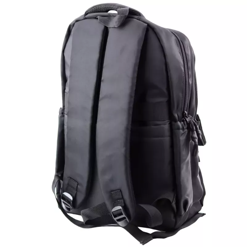 LEAN City schoolrugzak 6 vakken Back Up zwart 23L 46cm