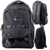 LEAN City schoolrugzak 6 vakken Back Up zwart 23L 46cm