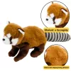 LEAN TOYS pluche mascotte knuffel panda rood 45cm
