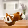 LEAN TOYS knuffel wasbeer bruin liggend 30cm