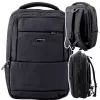 LEAN City business rugzak USB borstband zwart 26L 45cm