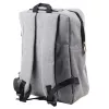 LEAN City business rugzak USB middenvak grijs 14L 40cm