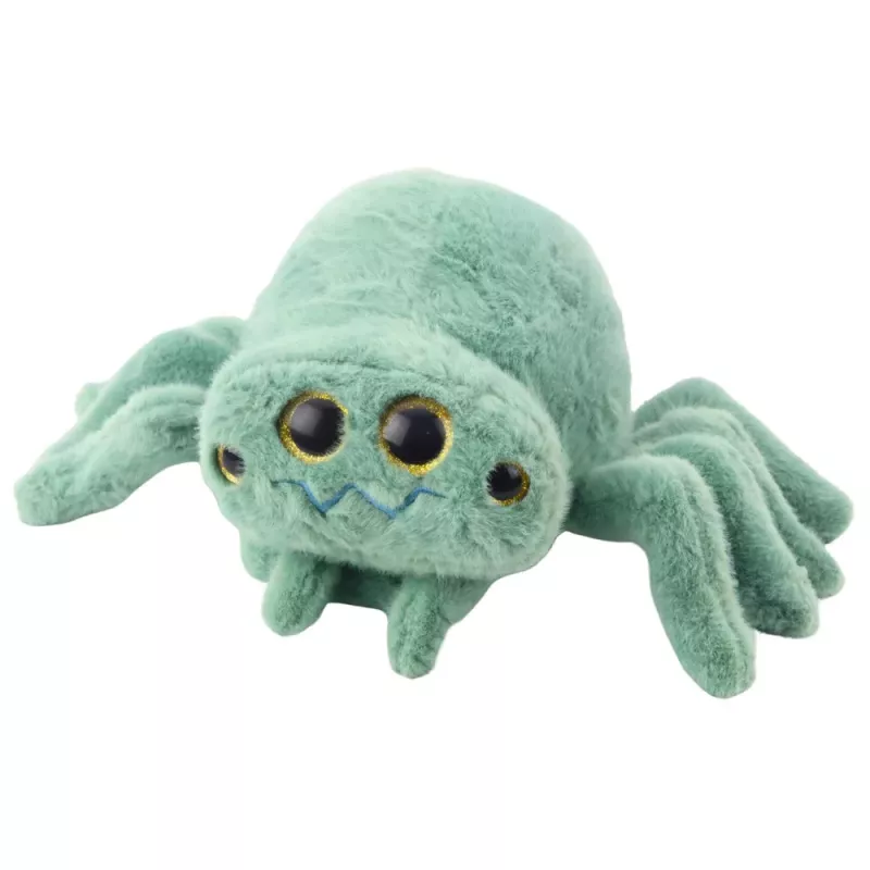 LEAN TOYS Pluche spin insect knuffel groen 32 cm