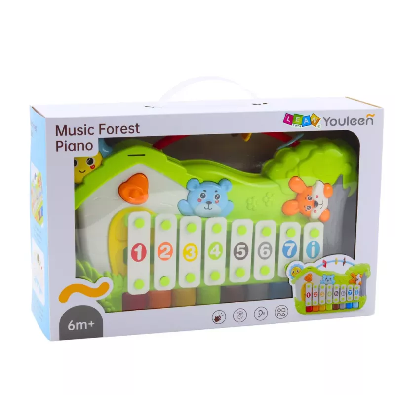 LEAN TOYS Muzikale Piano Forest Xylofoon Notenkaarten 5st