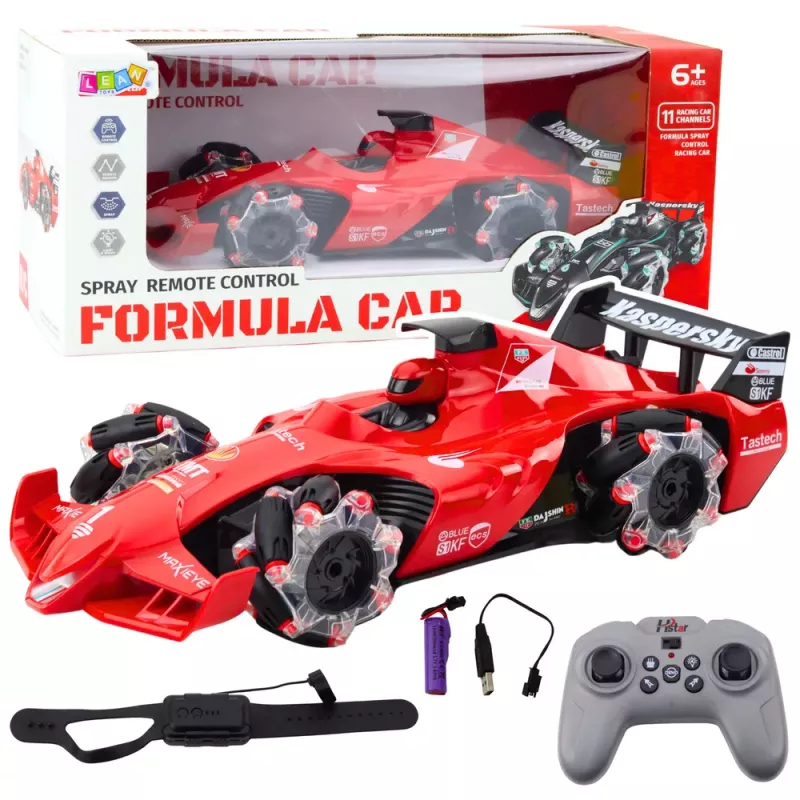 LEAN TOYS RC Auto Rookeffect 2.4G Rood