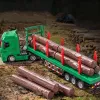 Huina 1:50 houttransportwagen metaal die-cast model groen