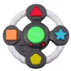 LEAN TOYS elektronisch logisch spel memory arcade stuurwiel met licht en geluid