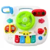 LEAN TOYS Paneel interactieve tafel educatief stuurwiel 2in1 lichten geluiden