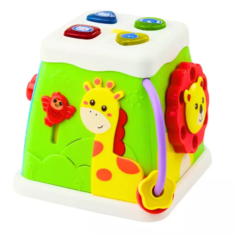 LEAN TOYS Leerkuub multifunctioneel interactief licht & geluid