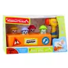 LEAN TOYS Interactief speelgoed bonte hamer hamster wegenbouw