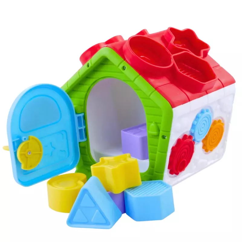 LEAN TOYS Interactief leer- en sorteerhuis voor peuters groen