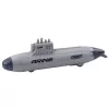 LEAN TOYS Schip onderzeeër torpedo schieten aandrijving grijs 28 cm