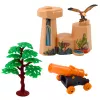 LEAN TOYS Cowboy set figuren wilde westen cowboy boot kanon