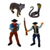 LEAN TOYS Cowboy set figuren wilde westen cowboy boot kanon