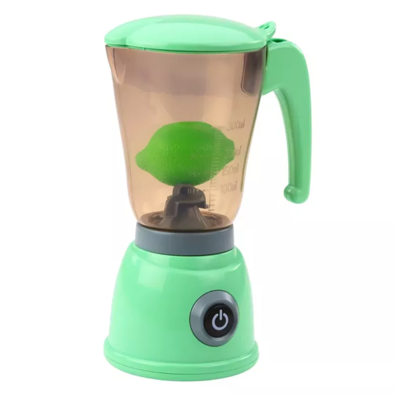 LEAN TOYS Elektrische mixer voor kinderen fruitbeker lichteffecten geluiden groen