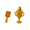 LEAN TOYS Paard met lange manen zadel beker borstel accessoires wit