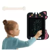 LEAN TOYS marker-tekenbord schrijf-LCD-pen kat zwart