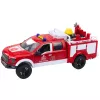 LEAN TOYS brandweerauto met water, lichten en geluiden, wit rood 1:12