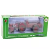 LEAN TOYS metalen tractor met aanhanger rood 1:18