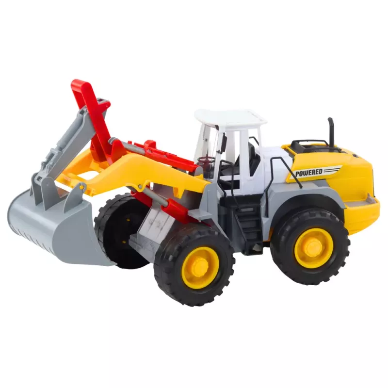 LEAN TOYS bouwmachine graaflaadmachine met beweegbare schep