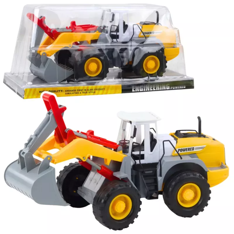 LEAN TOYS bouwmachine graaflaadmachine met beweegbare schep