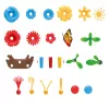 LEAN TOYS DIY bloementuin bouwstenen 148 stuks