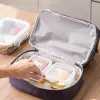 LEAN Thermische isolerende lunchtas met verstelbare band lila 27cm