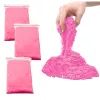 LEAN TOYS Magic sand set roze 3kg vormen gereedschap opblaasbaar bord