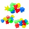 LEAN TOYS Magic sand set roze 3kg vormen gereedschap opblaasbaar bord
