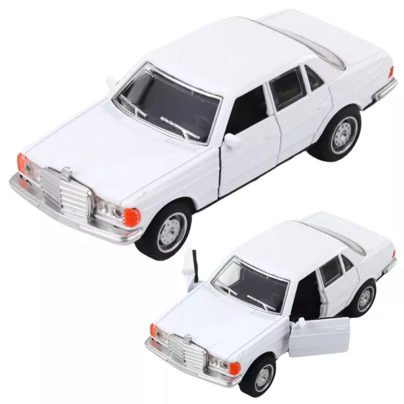 LEAN TOYS classic car metaal gemotoriseerd licht en geluid openende deuren mix