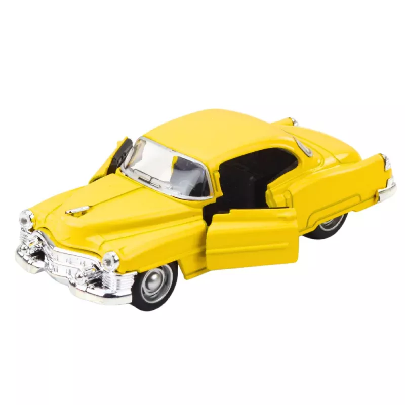 LEAN TOYS classic car uit de jaren 50 metaal pull-back drive openende deuren 1:32 mix