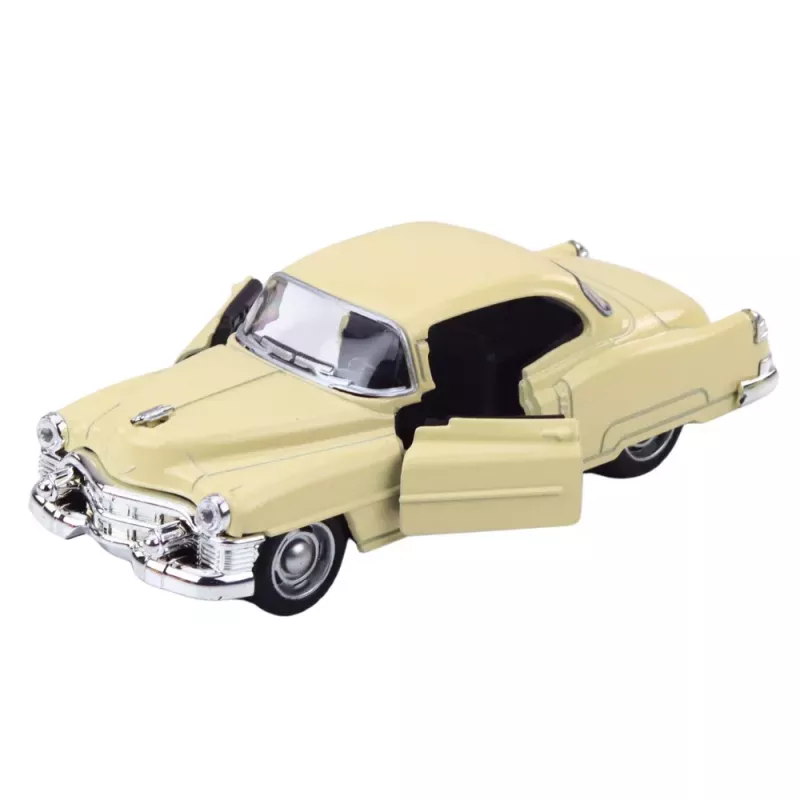LEAN TOYS classic car uit de jaren 50 metaal pull-back drive openende deuren 1:32 mix