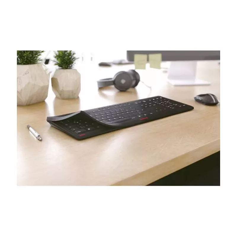 CHERRY STREAM PROTECT KEYBOARD bedraad US-layout zwart
