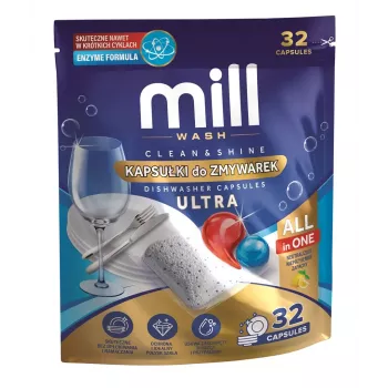 MD2 MILL Vaatwastabletten Clean & Shine Ultra 32 stuks 3-in-1
