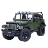 LEAN TOYS Bouwstenen Offroad-auto Groen Khaki 2078 onderdelen