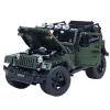 LEAN TOYS Bouwstenen Offroad-auto Groen Khaki 2078 onderdelen