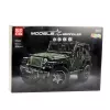 LEAN TOYS Bouwstenen Offroad-auto Groen Khaki 2078 onderdelen