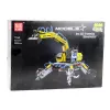 LEAN TOYS Bouwstenen Mobiele All Terrain Graafmachine 1392 stuks