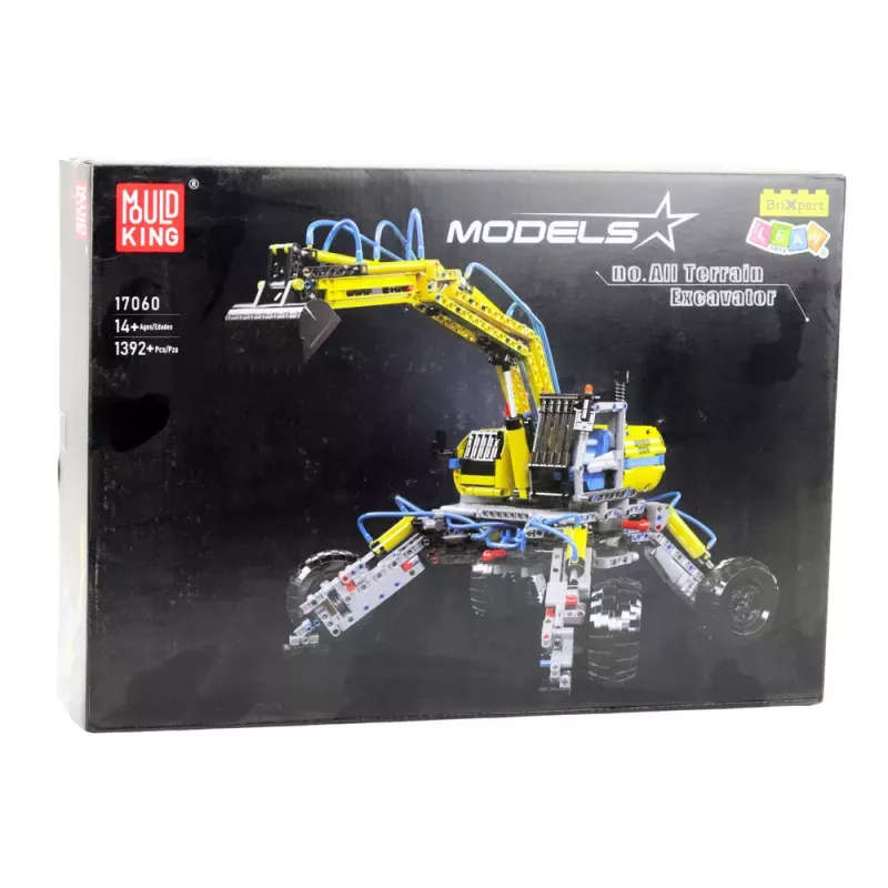 LEAN TOYS Bouwstenen Mobiele All Terrain Graafmachine 1392 stuks