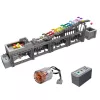 LEAN TOYS Bouwstenen Knikkerbaan met elektromotor 1038 onderdelen