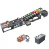 LEAN TOYS Bouwstenen Knikkerbaan met elektromotor 1281 onderdelen