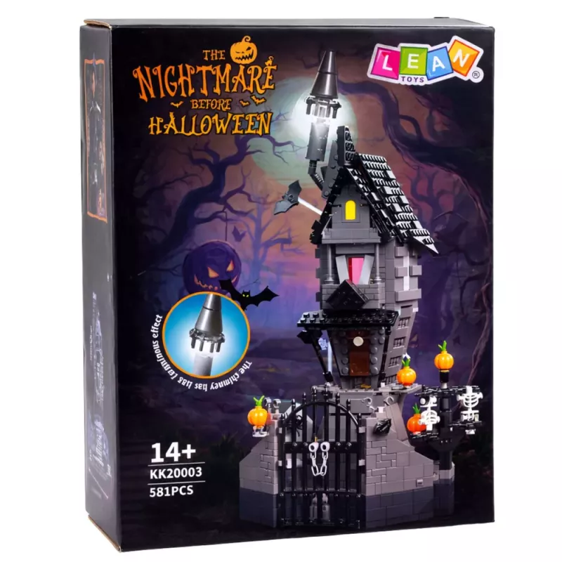 LEAN TOYS Bouwstenen Spookhuis Halloween-toren 581 onderdelen