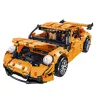 LEAN TOYS Bouwstenen GT Racewagen Oranje 1:14 1268 stuks