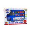 LEAN TOYS Elektrische piano Leerspeelgoed voor peuters Blauwe bus