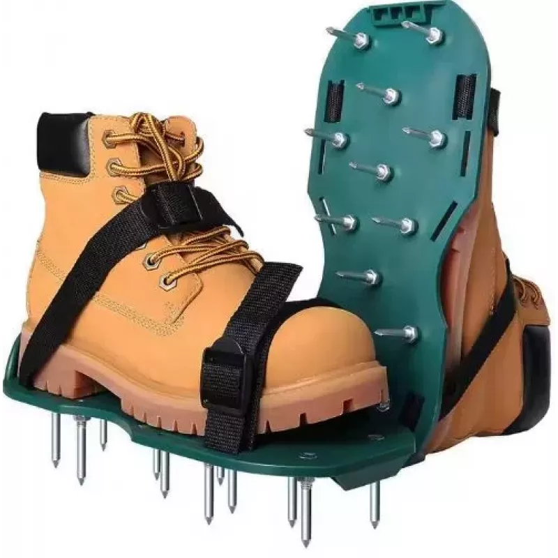 LEAN Aerator Scarifier Schoenovertrekken met gras spikes