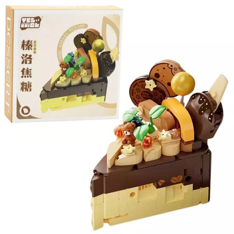 LEAN TOYS bouwstenen taart dessert versierd 292–357 onderdelen